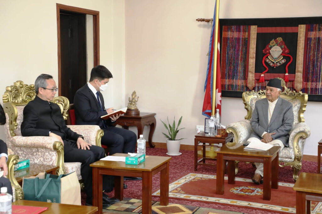 Chinese Ambassador calls on President Paudel