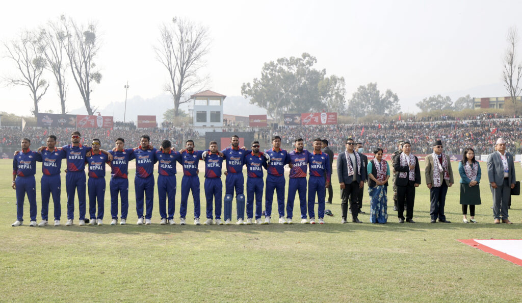 PM reaches TU Cricket ground for pepping up Nepali team