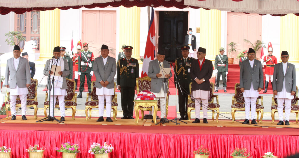 Newly-elected Vice-President Yadav sworn-in