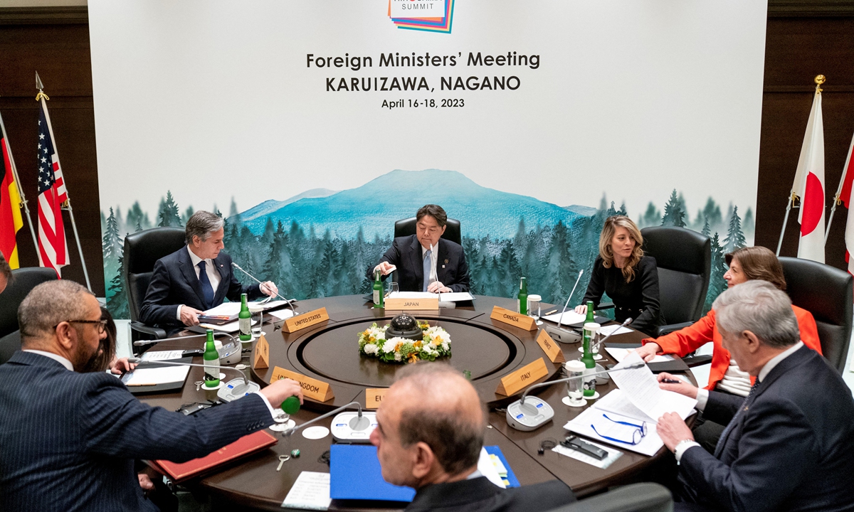 G7 foreign ministers want to show unity, but the outside world sees rifts