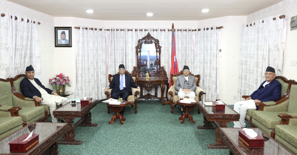 Meeting between Speaker, top leaders underway