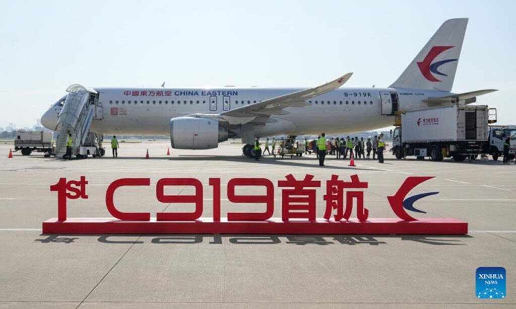 C919 marks new cooperation stage with Western companies