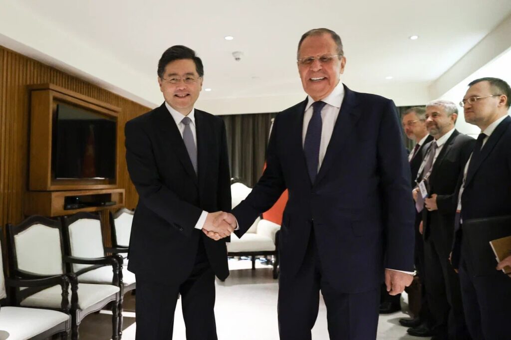 <strong>Foreign Minister Sergey Lavrov’s meeting with Foreign Minister of China Qin Gang</strong>