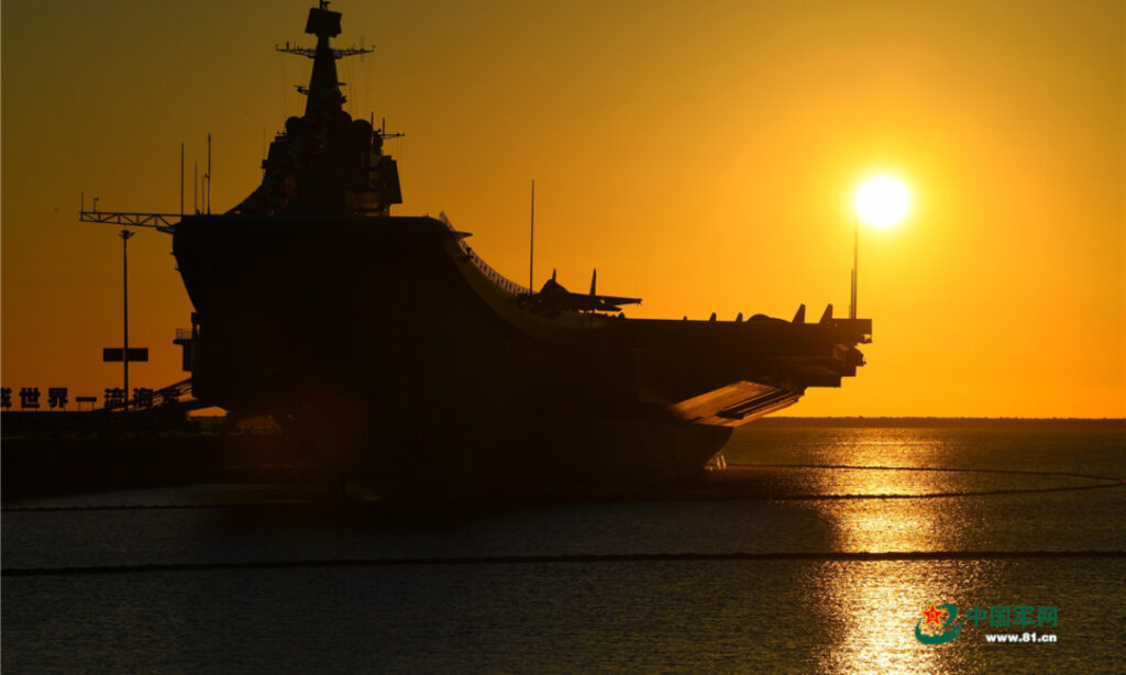 PLA Navy aircraft carrier Shandong transits Taiwan Straits after US missile delivery to Taiwan island