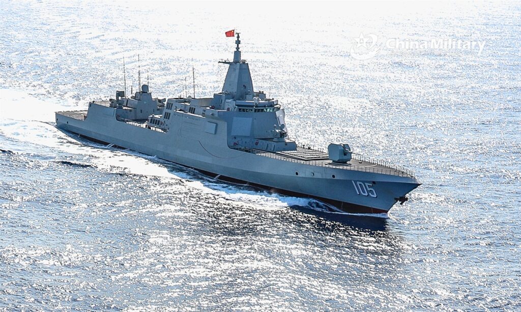 PLA Navy’s Type 055 10,000 ton-class large destroyer leads intensive drills in South China Sea amid rising tensions