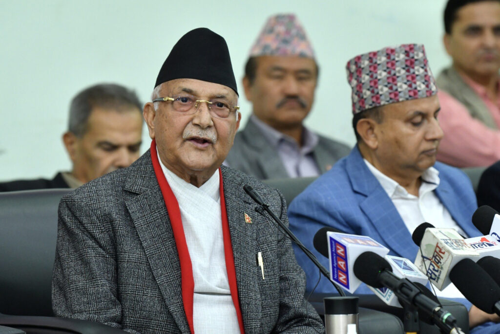 UML Chair Oli calls for fulfilling dreams of Bhandari, Ashrit