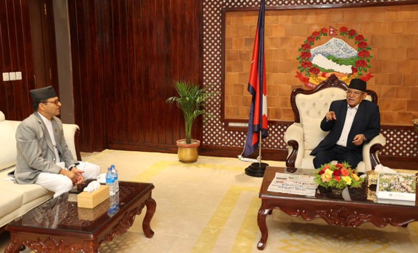 PM Dahal, NA Chair meet