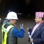 Minister Jwala makes onsite visit to Nagdhunga tunnel