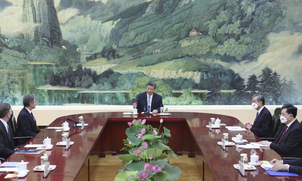 Xi meets Blinken, calling on US to translate statements to actions