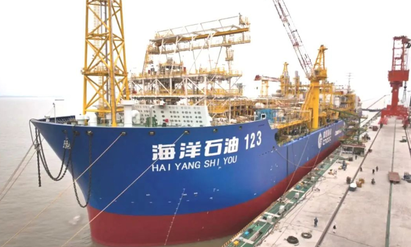 China’s first smart floating production, storage and offloading vessel delivered