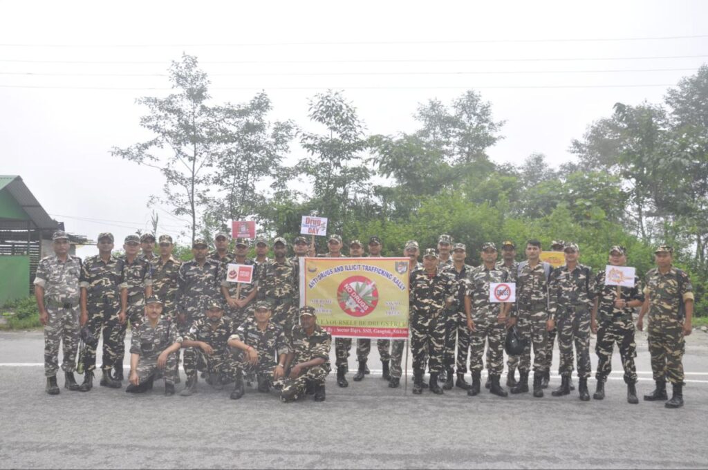 <strong>Sashastra Seema Bal Gangtok  observed “Nasha Mukt Bharat Pakhwada”</strong>