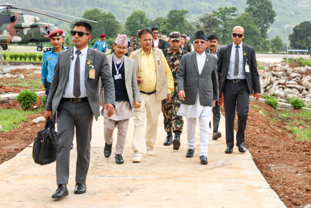 PM Dahal off to inspect flood, landslide-hit districts