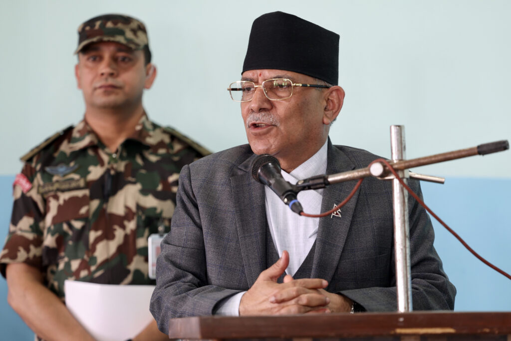 PM Dahal lands in Dang to attend Nepal Sanskrit University convocation ceremony