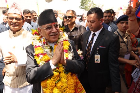 Prime Minister Dahal reaches Indore