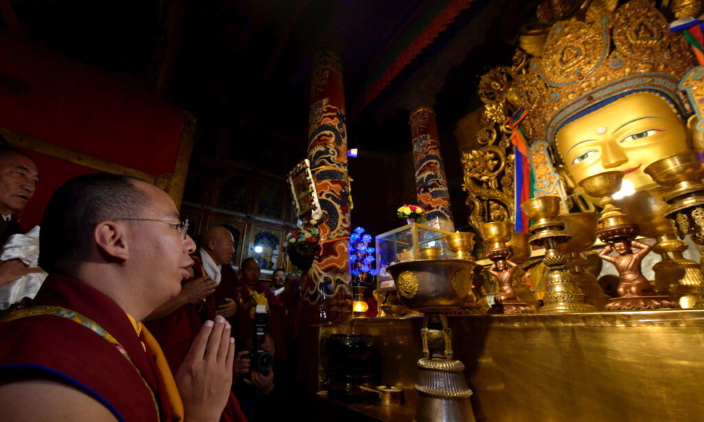 The 11th Panchen Lama pays first visit to Drepung Monastery in SW China’s Xizang