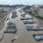 Khanun evolving into a typhoon to gradually approach coastal area of E. China’s Zhejiang