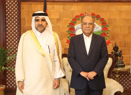 Qatar’s Ambassador to Nepal pays courtesy call on PM Dahal