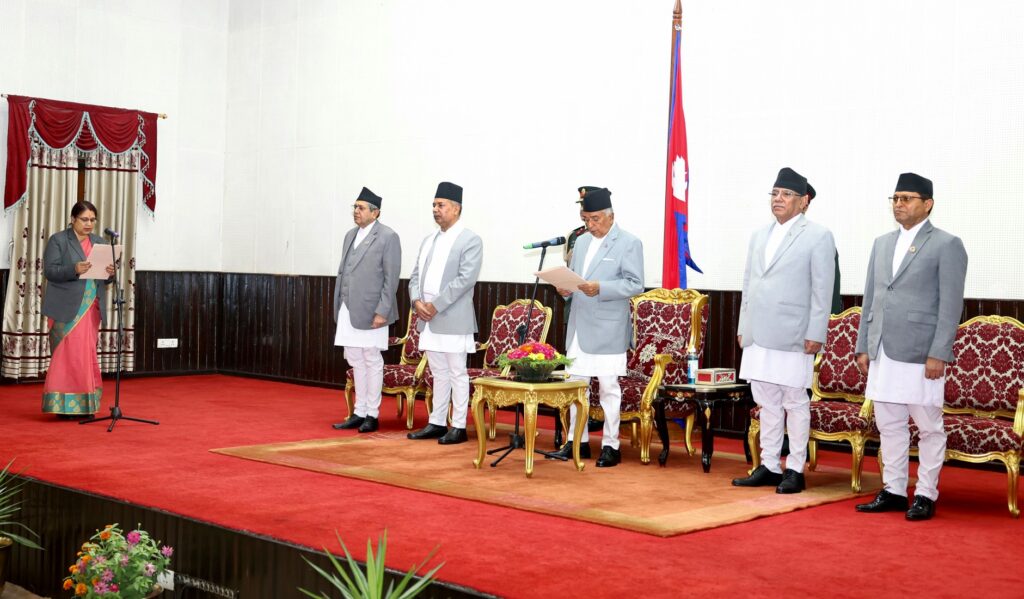 President administers oath to newly-appointed Minster