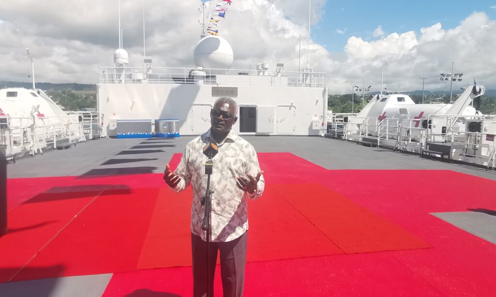 Solomon Islands PM ‘moved’ by aid from Chinese hospital ship