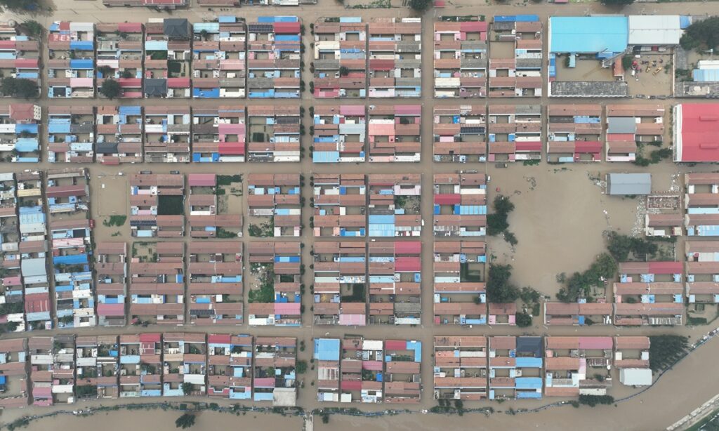 Hebei Province relocates over 1.2 mln people; floodwater in storage basins expected to recede within one month