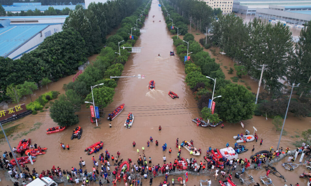 N. China’s Hebei uses seven storage areas and 155 reservoirs to control floods and reduce downstream pressure