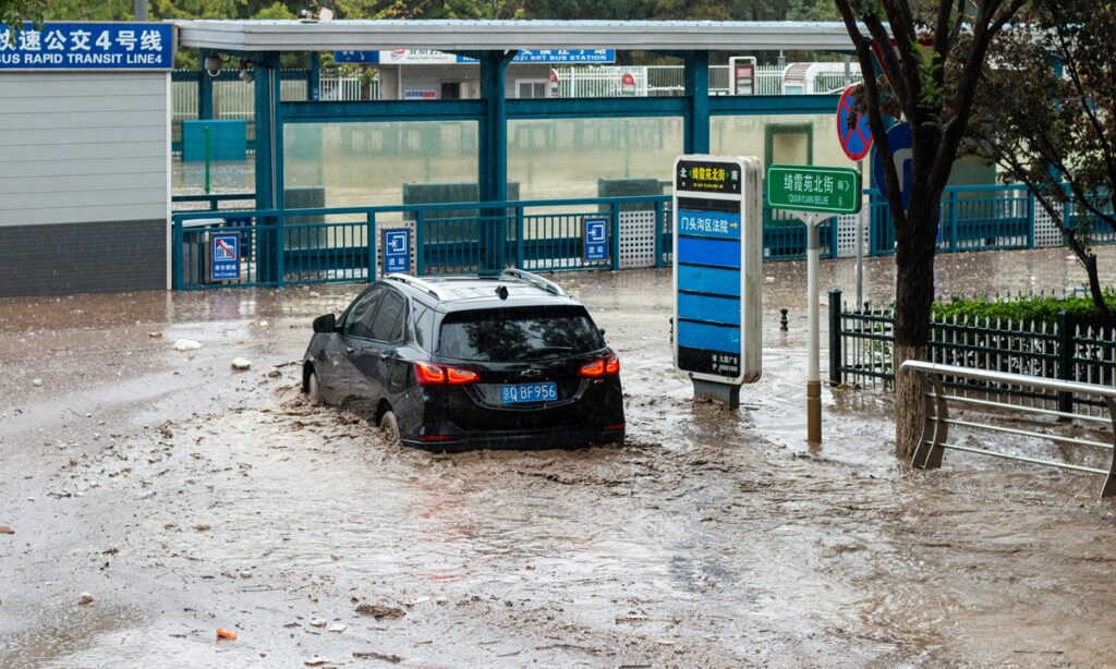 Two found dead in Beijing suburb heavy rainfall, flooding; 5,000 residents evacuated