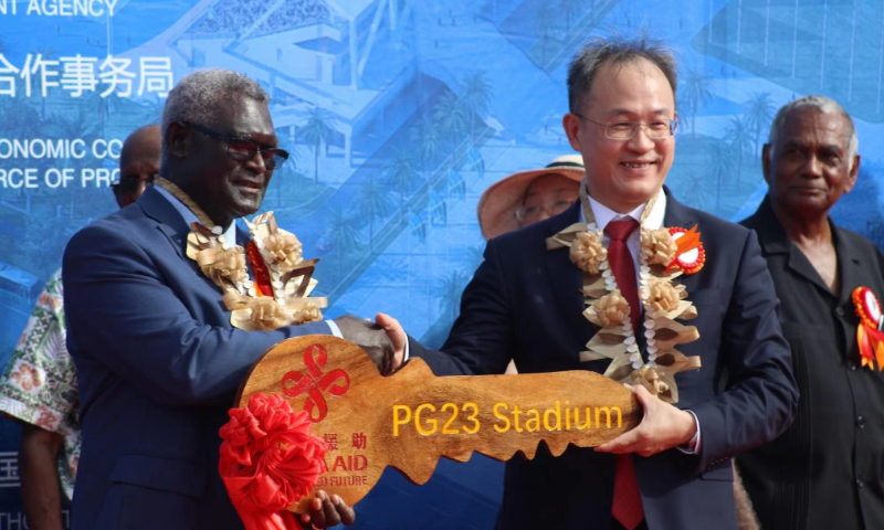 China-built stadium for Pacific Games handed over to Solomon Islands