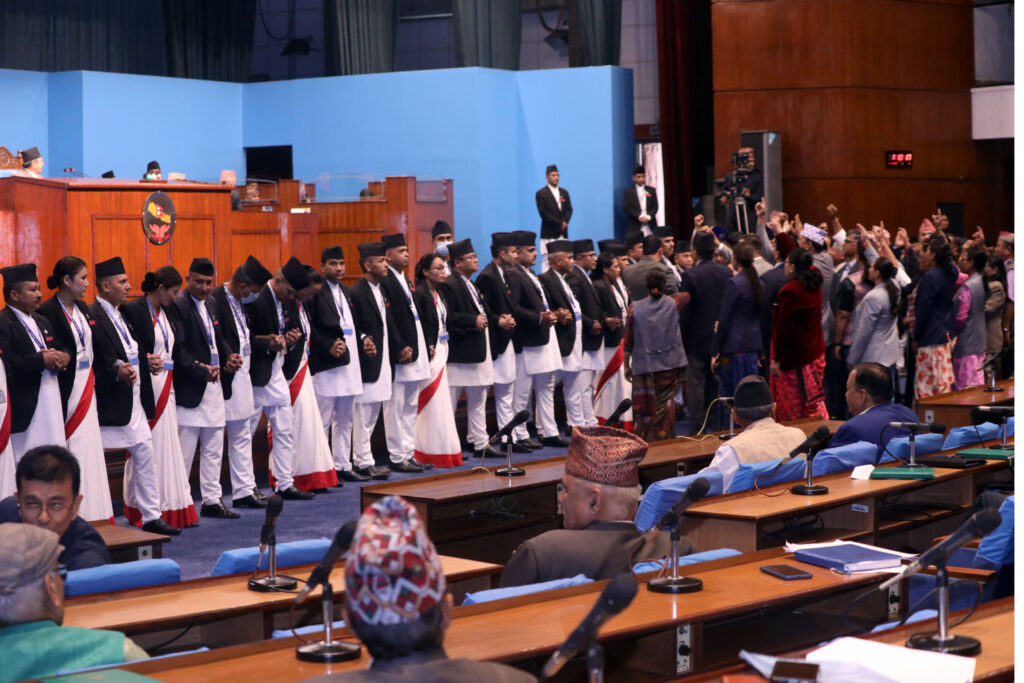 House of Representatives meeting obstructed