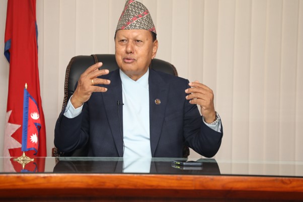 UN resident coordinator calls on Minister Basnet 