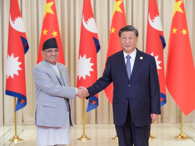 Xi meets Nepalese PM in Hangzhou as two countries deepen BRI cooperation