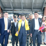 DPM Shrestha arrives home from China