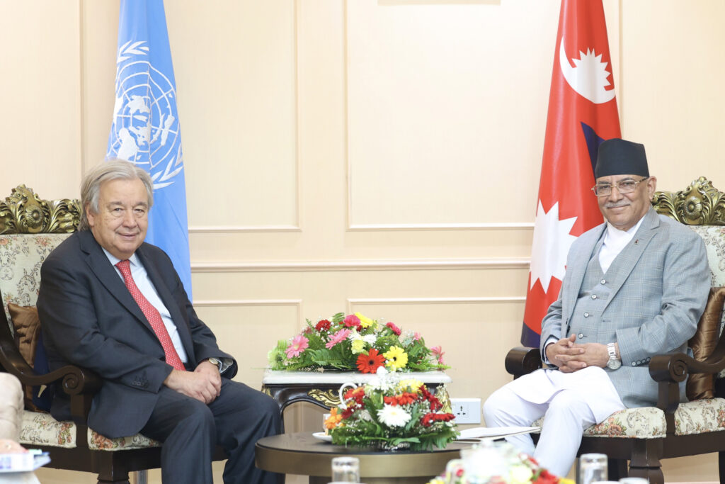 UN Secretary-General calls on PM Dahal 