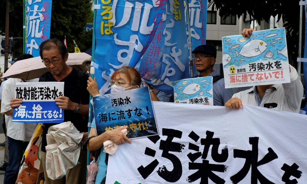 Citizen groups worldwide protest Japan’s 2nd round of dumping nuclear-contaminated water