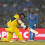Australia’s Travis Head hits a six during the ICC Men’s Cricket World Cup