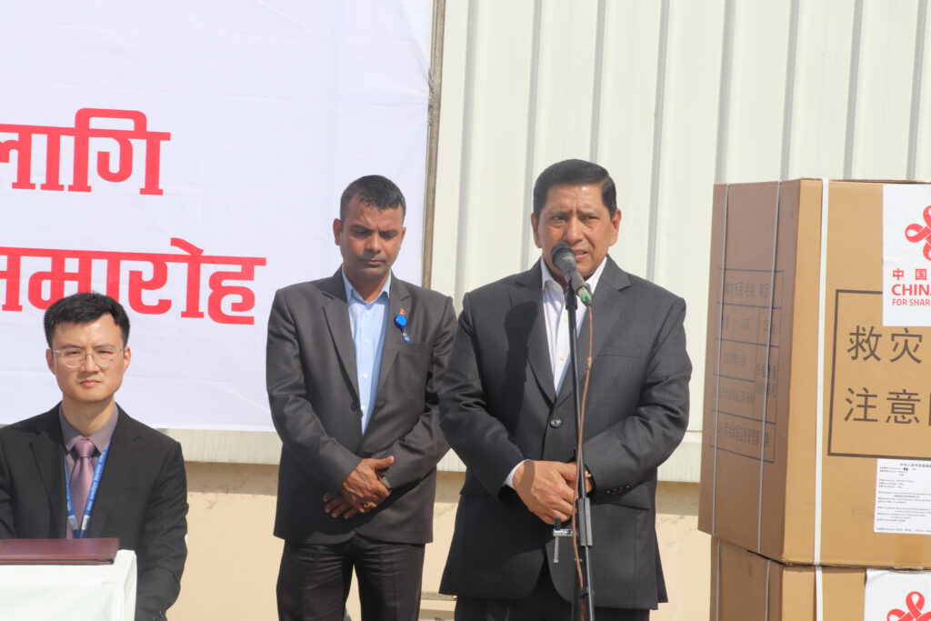 Relief material distribution takes place through one-door policy: DPM Shrestha   