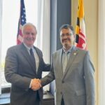 Minister Saud, US Senator Hollen meet 