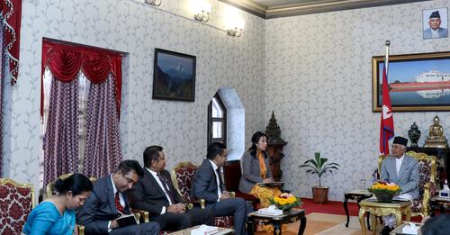 Sri Lankan External Affairs Minister Sabry pays courtesy call on President Paudel  