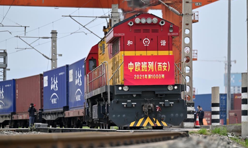 China-Europe freight train supports global supply chain stability: FM