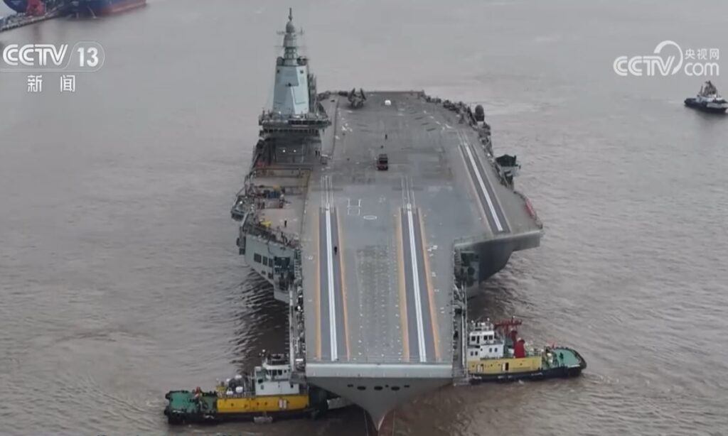 China’s aircraft carrier Fujian nearly complete, maiden voyage expected soon