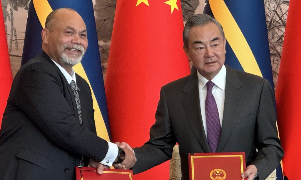 China, Nauru officially resume diplomatic relations