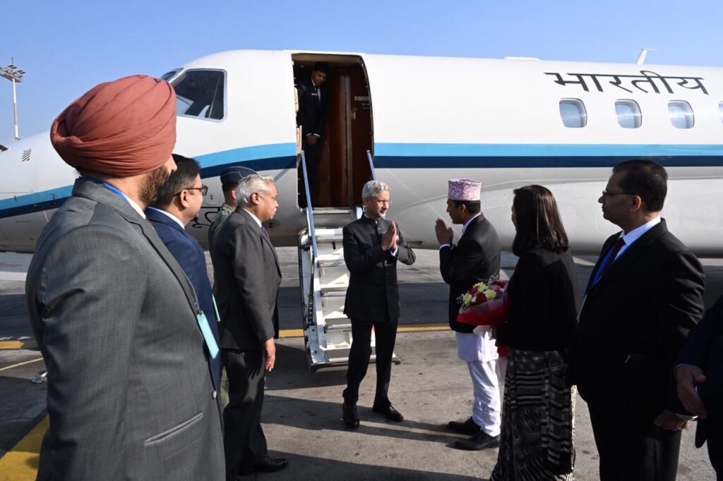 Indian External Affairs Minister Jaishankar arrives