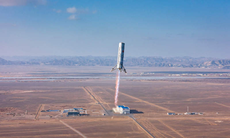 Chinese private space company completes vertical takeoff, landing test for reusable rocket