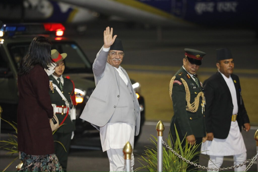 Prime Minister Dahal leaves for Uganda  