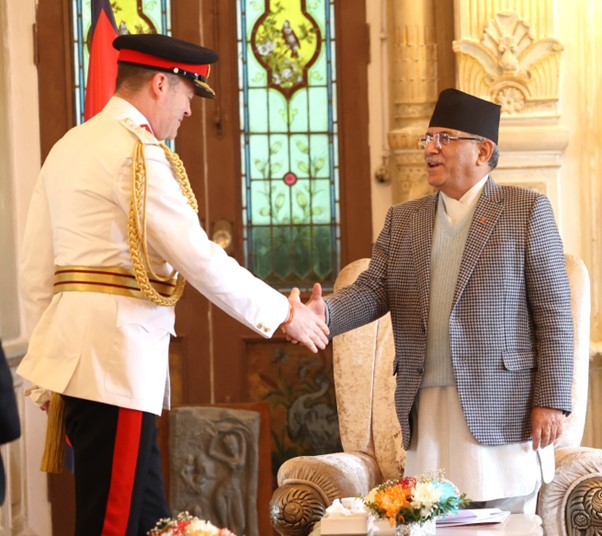 British Army Chief calls on PM Dahal