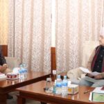 Chief Election Commissioner Thapaliya talks by-election with DPM Khadka