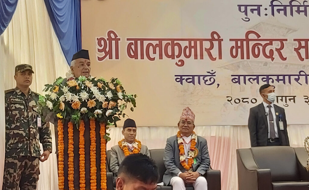 Nepal’s beautiful nature and rich culture attracts world-President Paudel