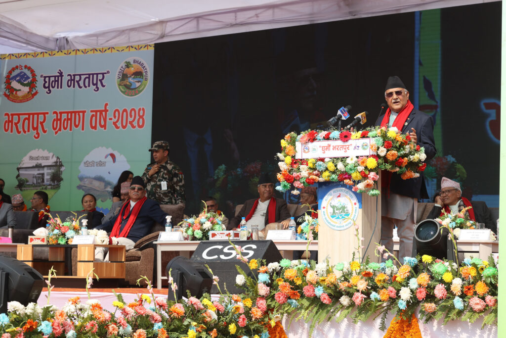 Bharatpur is city having immense potentials for tourism development: UML Chair Oli