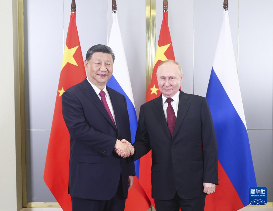 Xi meets Russia’s Putin in Astana, urging conservation of unique value in bilateral cooperation