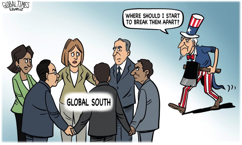 Lacking sincerity, US only hopes to weaponize Global South countries