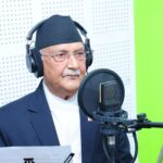 PM Oli records his voice in social movie ‘Nametine Ghau’